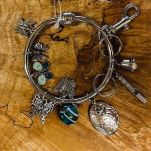 Butterfly Key Charm Bracelet